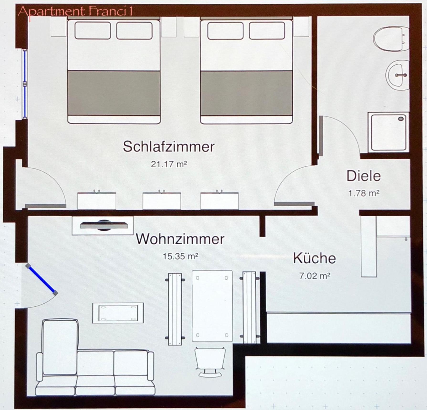 Apartment Franci Wiebelskirchen Eksteriør billede